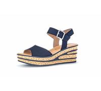Gabor Damen Keilsandalen, Frauen Sandalen,Best Fitting,Strandschuhe,Keilsandaletten,Keilabsatz,Wedge-Heel,hoch,Atlantik,38.5 EU / 5.5 UK
