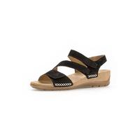 Gabor Damen Keilsandalen, Frauen Sandalen,einlege-Sohle,geschlossen,Gold,Holly-Jolly,Navy,Nappa-Leder,Night-Blue,Off-White,schwarz,38 EU / 5 UK