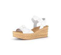 Gabor Damen Keilsandalen, Frauen Sandalen,Keilsandaletten,Keilabsatz,Wedge-Heel,flach,Passform,Comfort,wechsel-Fussbett,rot,Latte,35.5 EU / 3 UK