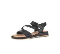 Gabor Damen Keilsandalen, Frauen Sandalen,Leichte Mehrweite (G),Keilsandaletten,Keilabsatz,Wedge-Heel,bequem,flach,schwarz,37 EU / 4 UK