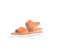Gabor Damen Keilsandalen, Frauen Sandalen,Leichte Mehrweite (G),offene Schuhe,Strandschuhe,Keilsandaletten,Carrot(Kork/Creme),41 EU / 7.5 UK