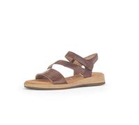 Gabor Damen Keilsandalen, Frauen Sandalen,Leichte Mehrweite (G),offene Schuhe,Strandschuhe,Keilsandaletten,flach,Peanut (S.Holz),38.5 EU / 5.5 UK