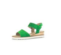 Gabor Damen Keilsandalen, Frauen Sandalen,Moderate Mehrweite (G),flach,Sommerschuhe,Freizeitschuhe,Verde (Kork/Creme),40.5 EU / 7 UK