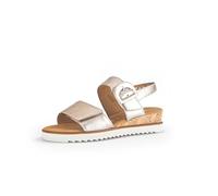 Gabor Keilsandaletten Comfort 42.752.83 Damen Weite G Puder (Kork/Creme) Gr. 38,5 / UK 5,5