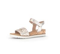 Gabor Damen Keilsandalen, Frauen Sandalen,Moderate Mehrweite (G),Wedge-Heel,bequem,flach,Sommerschuhe,Muschel(Kork/crem),42.5 EU / 8.5 UK