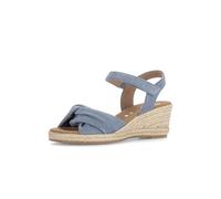 Keilsandalette GABOR "Keilsandalette", Damen, Gr. 38, blau, Schuhe (76785545-38) blau