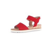 Gabor Damen Keilsandalen, Frauen Sandalen,Strandschuhe,Keilsandaletten,Keilabsatz,Wedge-Heel,hoch,Sommerschuhe,fire (Kork/Creme),42.5 EU / 8.5 UK