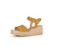 Gabor Damen Keilsandalen, Frauen Sandalen,Strandschuhe,Keilsandaletten,Keilabsatz,Wedge-Heel,hoch,Sommerschuhe,Cognac (Holz),41 EU / 7.5 UK