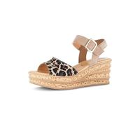 Keilsandalette GABOR "Keilsandalette", Damen, Gr. 41, beige, Schuhe (22270620-41) beige