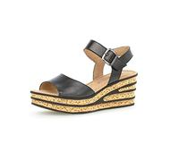 Gabor Damen Keilsandalen, Frauen Sandaletten,Best Fitting,Freizeitschuhe,offene Schuhe,Strandschuhe,Keilsandaletten,hoch,schwarz,41 EU / 7.5 UK