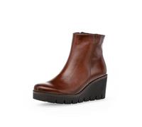 Keilstiefelette GABOR "Gabor Stiefelette Nappaleder", Damen, Gr. 42, braun, Nappaleder, casual, Schuhe (78477718-42) braun