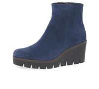 Gabor Stiefelette Veloursleder Marine Warmfutter
