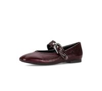 Gabor Damen Klassische Ballerinas, Frauen Ballerinas,Abendschuhe,Slip-ons,klassisch elegant,Passform,Comfort,f,Bordeaux(altsilb.),39 EU / 6 UK