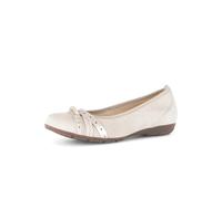 Gabor Damen Klassische Ballerinas, Frauen Ballerinas,Best-Fitting,elastisch,gepolstert,polsterung,feminin,Wide-fit,Gold,Oak Kombi,38 EU / 5 UK