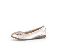 Ballerina GABOR "Sportliche Ballerina", Damen, Gr. 38,5, gold, Schuhe Ballerina (95788102-38,5) gold