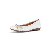 Gabor Damen Klassische Ballerinas, Frauen Ballerinas,g-Weite,glatt-Leder,antikrosa,Casual,Fashion,metallic,Effekt,Navy,Latte Kombi,35 EU / 2.5 UK