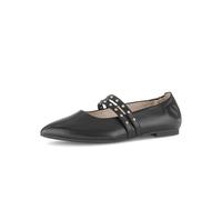 Gabor Ballerina Eleganter Ballerina Glattleder Damen Schwarz Gr. 38
