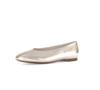 Gabor Damen Klassische Ballerinas, Frauen Ballerinas,glatt-Leder,antikrosa,Casual,Fashion,metallic,Effekt,Easy-Walking,Gold,Puder,38 EU / 5 UK