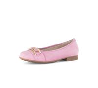 Gabor Damen Klassische Ballerinas, Frauen Ballerinas,Hovercraft,atmungs-aktiv,sacchetto,weich,sportlich,Weiss,rot,Soft pink (Gold),39 EU / 6 UK