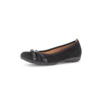 Gabor Damen Klassische Ballerinas, Frauen Ballerinas,orthopaedisch,einlege-Sohlen,Soft-Move,daempfung,Best-Fitting,schwarz Kombi,40 EU / 6.5 UK