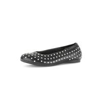 Gabor Damen Klassische Ballerinas, Frauen Ballerinas,Pflege-leicht,Plateau,qualitaet,Respira,robust,rustikal,Rose,schwarz (Silber),40 EU / 6.5 UK