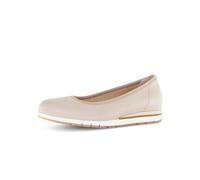 Ballerina GABOR COMFORT "Gabor Comfort Ballerinas Leder", Damen, Gr. 40,5, beige, Leder, Schuhe Ballerina (91502458-40,5) beige