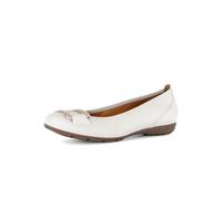 Gabor Damen Klassische Ballerinas, Frauen Ballerinas,verspielt,Leder-Ware,chic,Trend-bewusst,praktisch,Arbeit,buero,Latte/Puder,38 EU / 5 UK