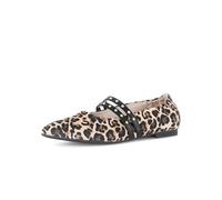 Gabor Damen Klassische Ballerinas, Frauen Ballerinas,Weiss,schwarz,Jollys,Glitzer,blau,Rolling-Soft,Sensitive,f,Natur/schw. (Gold),40 EU / 6.5 UK