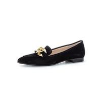 Gabor Damen Klassische Ballerinas, Frauen Elegante Flats,Ballet-Flats,flach,Women's,Woman,Lady,Ladies,Pumps,schwarz (Gold),37 EU / 4 UK