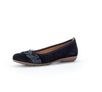 Gabor Damen Klassische Ballerinas, Frauen Elegante Flats,Woman,Ladies,Ballerinen,Pumps,Halbschuhe,Sommerschuhe,Atlantik,37.5 EU / 4.5 UK, Blau Atlantik 16