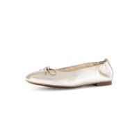 Gabor Damen Klassische Ballerinas, Frauen Flats,Abendschuhe,Slip-ons,klassisch elegant,Ballerinen,Pumps,Halbschuhe,Slipper,Puder,39 EU / 6 UK