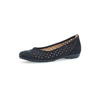 Gabor Damen Klassische Ballerinas, Frauen Flats,Ausgehschuhe,Abendschuhe,Slip-ons,klassisch elegant,Ballerinen,Pumps,Nightblue,38.5 EU / 5.5 UK