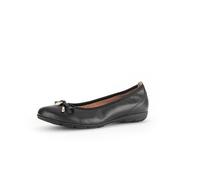 Gabor Damen Klassische Ballerinas, Frauen Flats,Ballerina-Schuhe,Ballett-Schuhe,Ballet-Flats,Ausgehschuhe,schwarz (Gold),38 EU / 5 UK