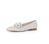 Gabor Damen Klassische Ballerinas, Frauen Flats,Ballerinen,Halbschuhe,Sommerschuhe,Slipper,Ausgehschuhe,lightgrey (marmor),38.5 EU / 5.5 UK