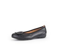 Gabor Damen Klassische Ballerinas, Frauen Flats,Ballerinen,Halbschuhe,Sommerschuhe,Slipper,Ballerina-Schuhe,Ballett-Schuhe,schwarz,41 EU / 7.5 UK
