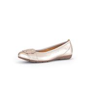 Gabor Damen Klassische Ballerinas, Frauen Flats,Ballett-Schuhe,Ballet-Flats,flach,Ausgehschuhe,Abendschuhe,Slip-ons,Pumps,Puder,37.5 EU / 4.5 UK