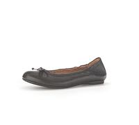 Gabor Damen Klassische Ballerinas, Frauen Flats,Best Fitting,Slip-ons,klassisch elegant,Schleife,Ballerinen,Pumps,schwarz (Kork),37.5 EU / 4.5 UK