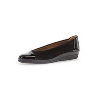 Gabor Damen Klassische Ballerinas, Frauen Flats,Moderate Mehrweite (G),Ballett-Schuhe,Ballet-Flats,Ausgehschuhe,schwarz,38 EU / 5 UK