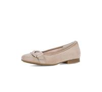 Gabor Damen Klassische Ballerinas, Frauen Flats,Moderate Mehrweite (G),Halbschuhe,Sommerschuhe,Slipper,Ballet-Flats,Sand (Gold),42 EU / 8 UK
