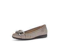 Gabor Damen Klassische Ballerinas, Frauen Flats,Moderate Mehrweite (G),Pumps,Halbschuhe,Sommerschuhe,Slipper,fumo (Uni+CDF),37.5 EU / 4.5 UK