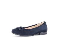 Gabor Damen Klassische Ballerinas, Frauen Flats,Moderate Mehrweite (G),Pumps,Halbschuhe,Sommerschuhe,Slipper,Dark-Blue (Uni),37.5 EU / 4.5 UK