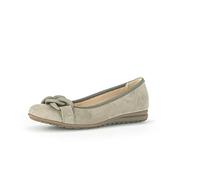 Gabor comfort 22625-11 Schilf (Hellgrün) - Ballerina - Damenschuhe Modische Pumps / Ballerina, Grün, leder (samtchevreau) für Damen, grün, Größe 37 EU / 4 UK