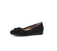 Gabor Damen Klassische Ballerinas, Frauen Flats,Moderate Mehrweite (G),Slip-ons,klassisch elegant,Ballerinen,Pumps,flach,schwarz,37 EU / 4 UK
