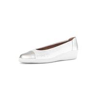 Gabor Damen Klassische Ballerinas, Frauen Flats,Slip-ons,Freizeitschuhe,sportlich,Ballerinen,Pumps,Halbschuhe,Slipper,Ice/Silber,36 EU / 3.5 UK