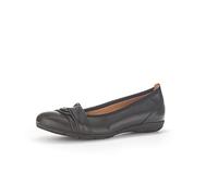 Gabor Damen Klassische Ballerinas, Frauen Flats,Slip-ons,klassisch elegant,Ballerinen,Pumps,Halbschuhe,Sommerschuhe,flach,schwarz,44 EU / 9.5 UK