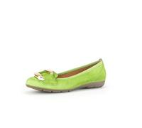 Gabor Damen Klassische Ballerinas, Frauen Flats,Slipper,Ballerina-Schuhe,Ballett-Schuhe,Ballet-Flats,flach,Granny Green(Gold),39 EU / 6 UK