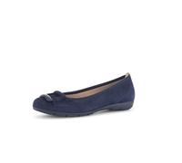 Gabor Schuhe Ballerina Slipper blau Samt 54.166.16 für Damen, blau, Gr. 37 EU / 4 UK