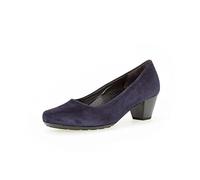 Gabor® Veloursleder Pumps, blau, 36 Dunkelblau