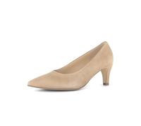 Pumps GABOR "Gabor Pumps Veloursleder", Damen, Gr. 40, beige (sand), Veloursleder, Schuhe Pumps (18249547-40) sand