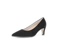 Pumps GABOR "Gabor Pumps Veloursleder", Damen, Gr. 40,5, schwarz, Veloursleder, Schuhe Pumps (76639846-40,5) schwarz